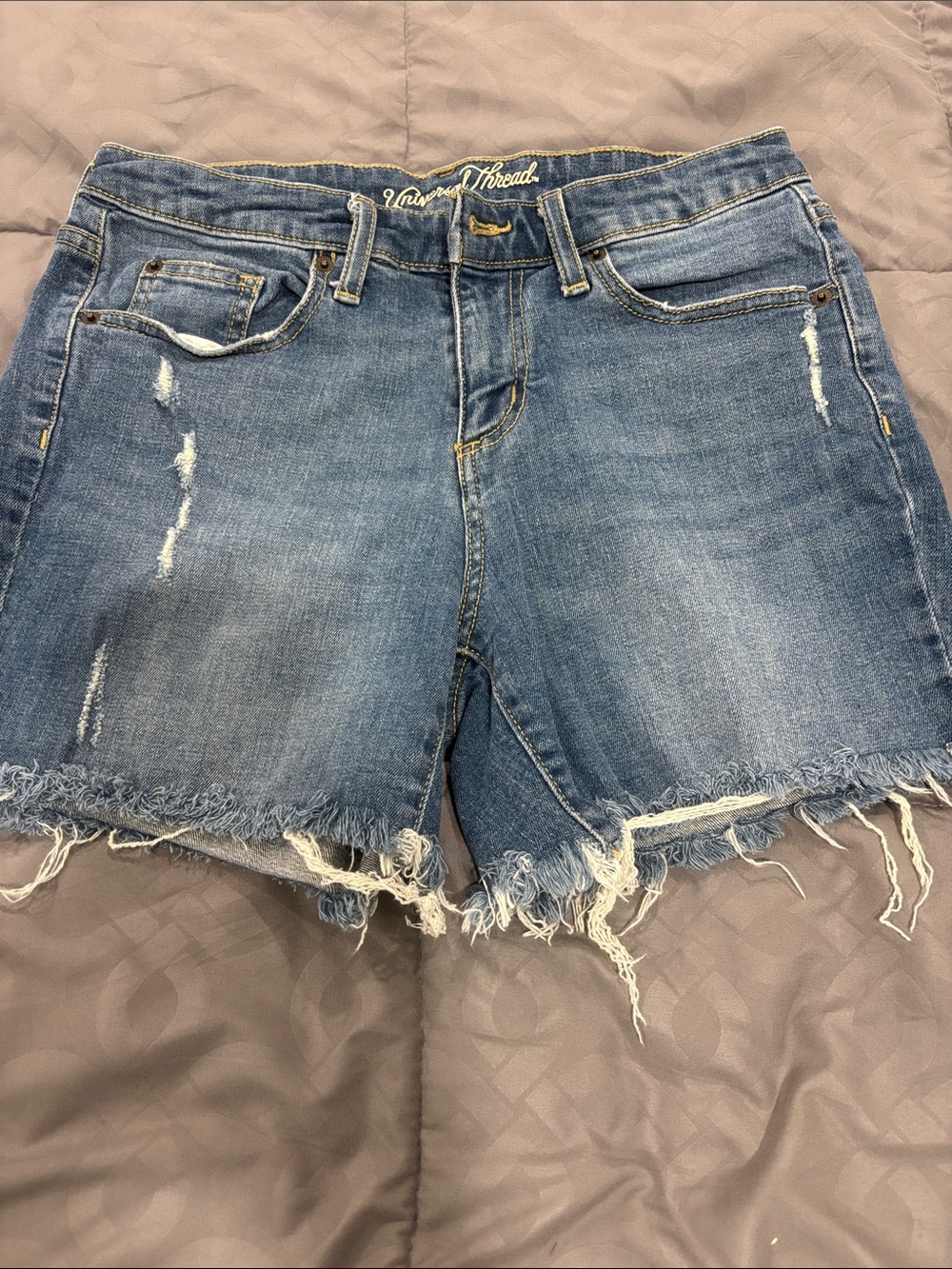 Universal Thread Light Blue Distressed Denim Cutoff Shorts